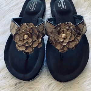COACH Signature Jillian Flip flops | 5.5 |